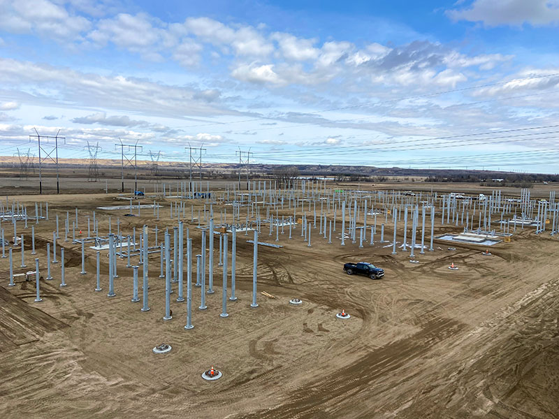 substation under construction